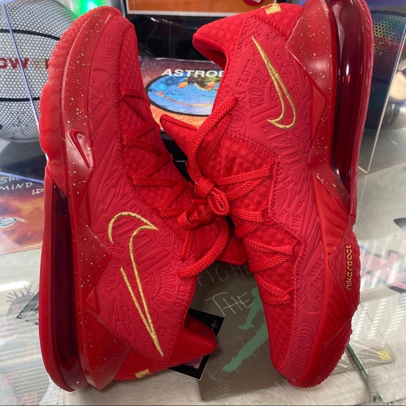 🆕 Nike Titan x LeBron 17 Low Red  'Agimat' - M13 - Picture 7 of 10
